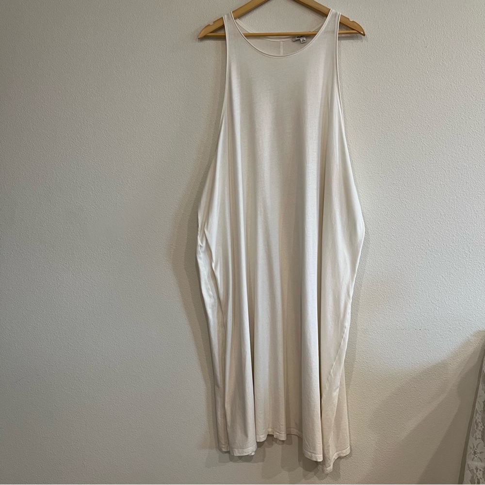 Madewell Softfade Cotton Cover-up Tank Dress Ivory - Picture 2 of 7
